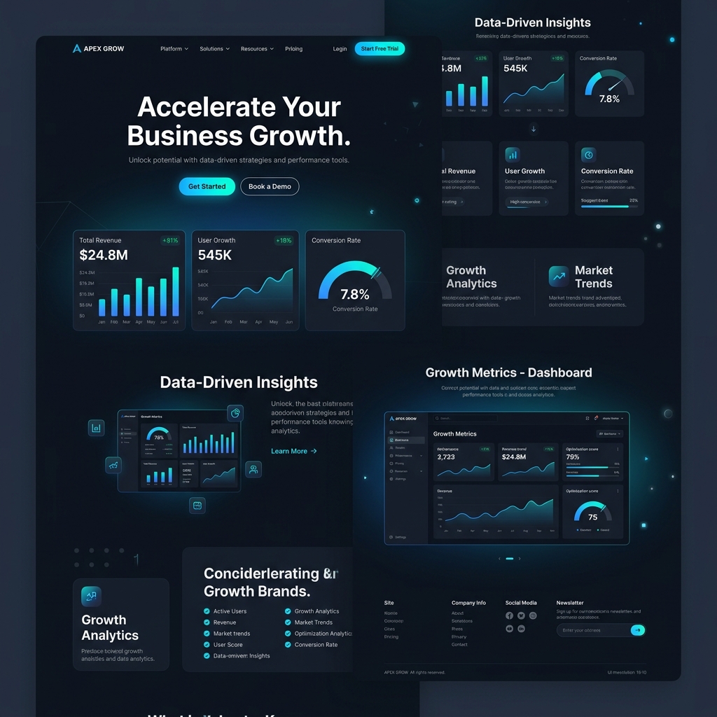Preview of project Corporate Landing Page